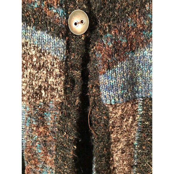 Curio Chunky Knit Cardigan Size Medium Boho Hippie Grannycore Cozy Eclectic - Picture 3 of 4